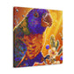 "Rainbow Lorikeet Portrait" - Canvas