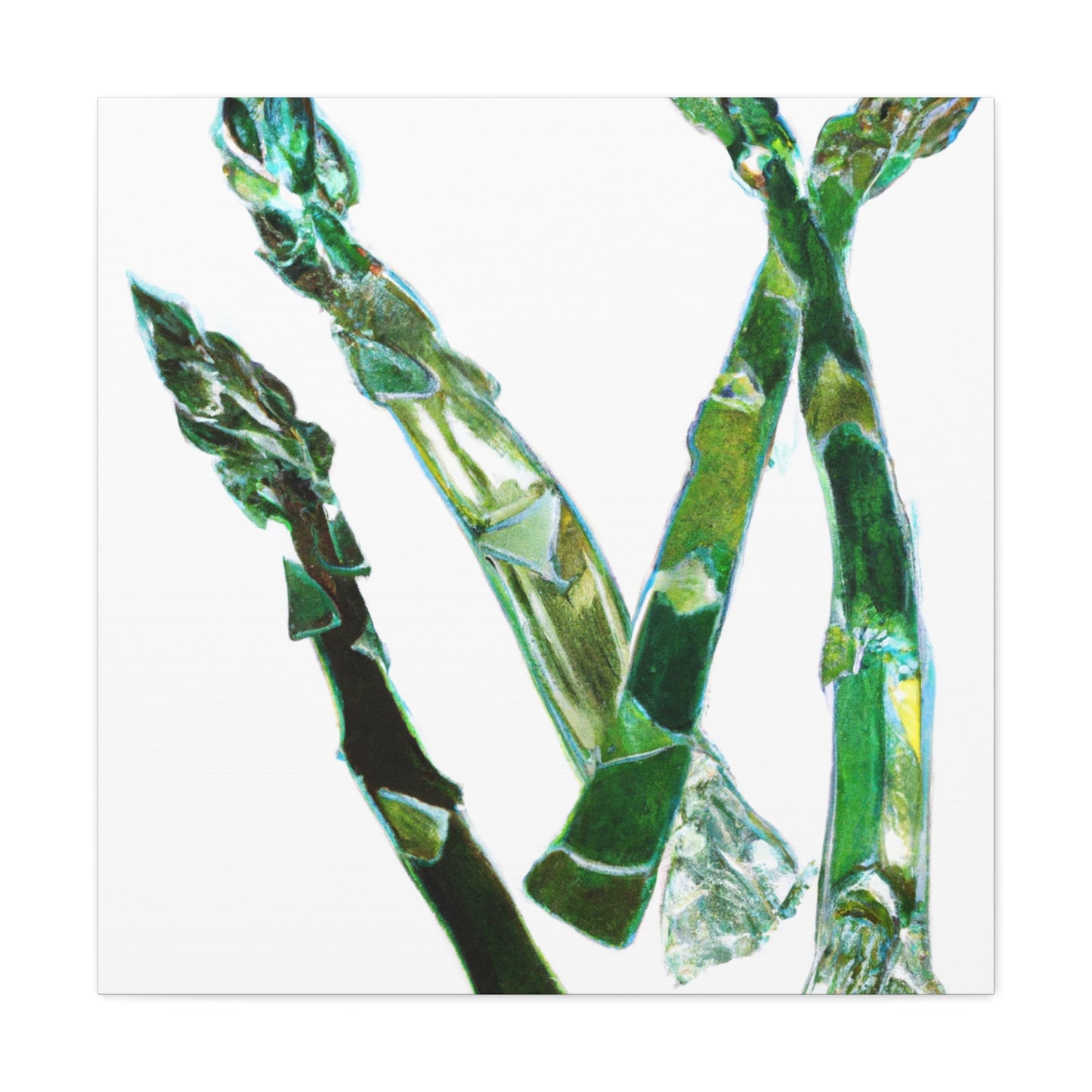 "Asparagus in Art Nouveau" - Canvas