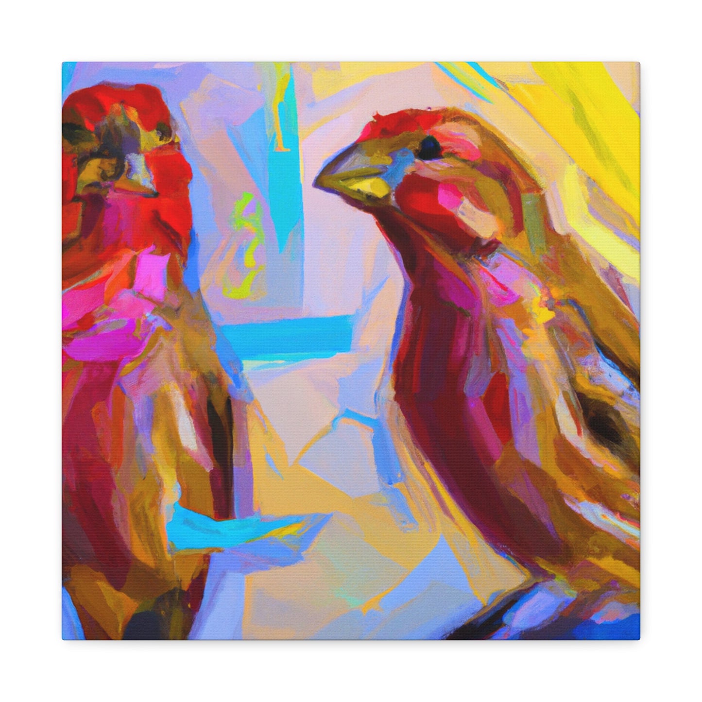 Finch in Expressionism - Canvas