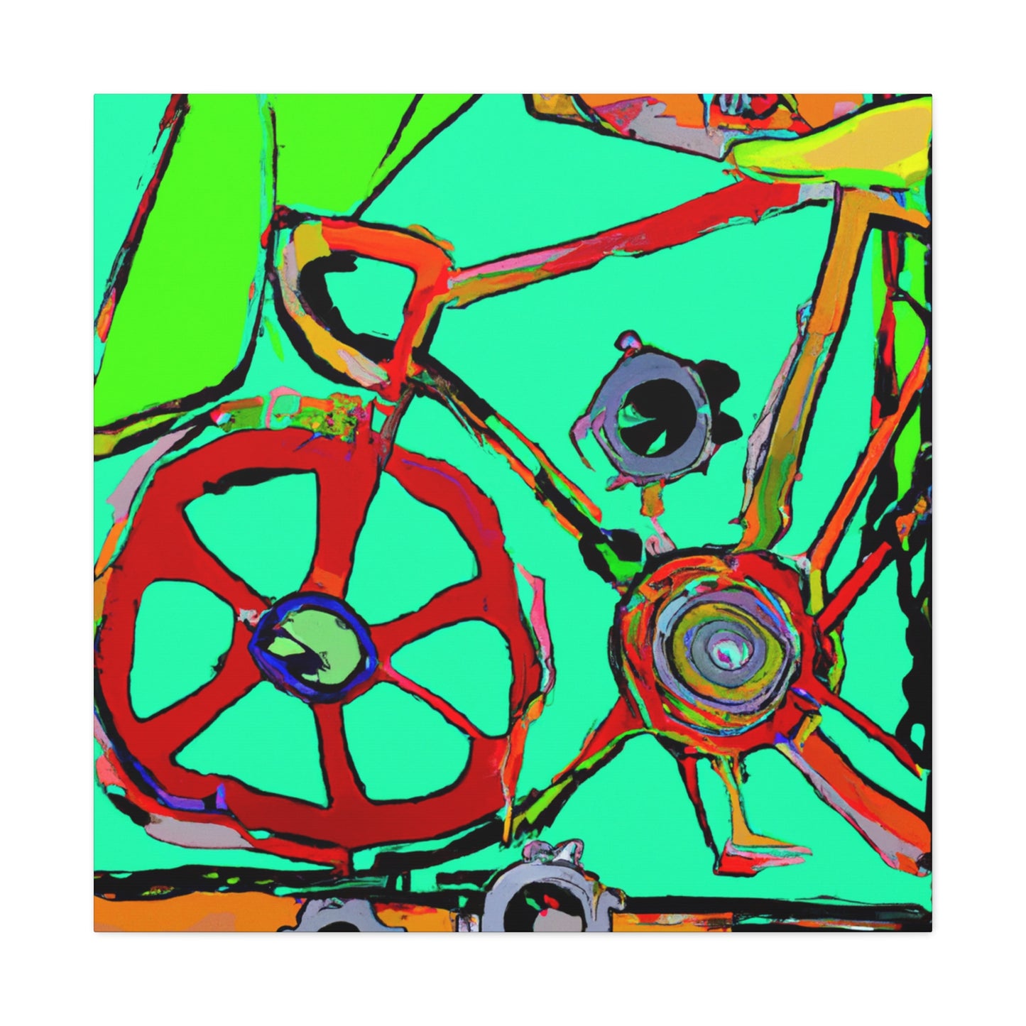 "Bicycle of Movement" - Canvas