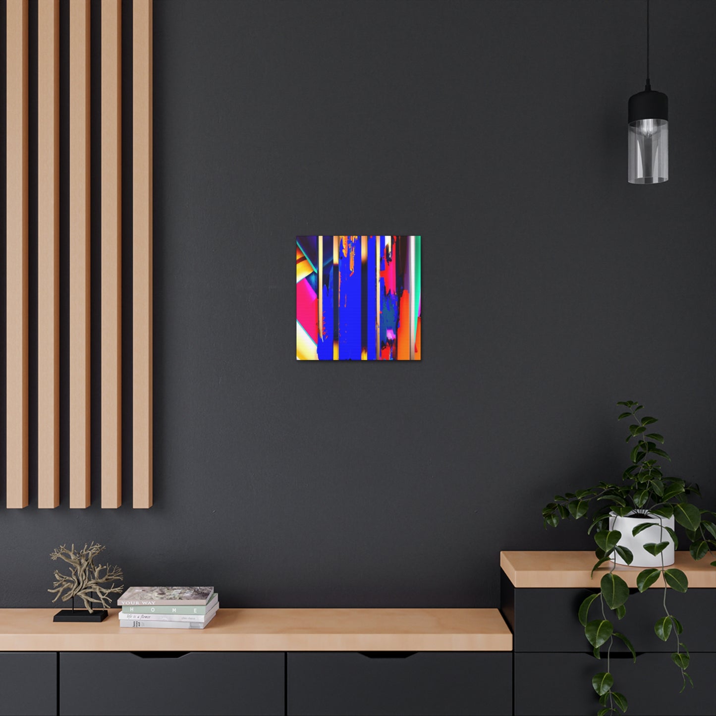 Vivid Cubic Horizon. - Canvas