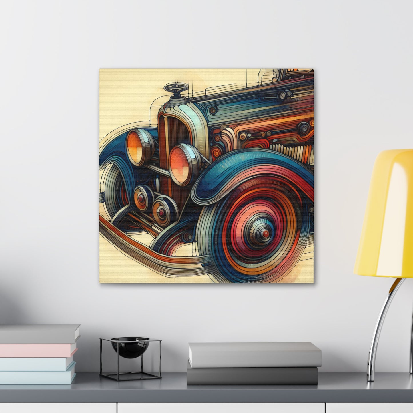 Retro Revival Radiance - Canvas