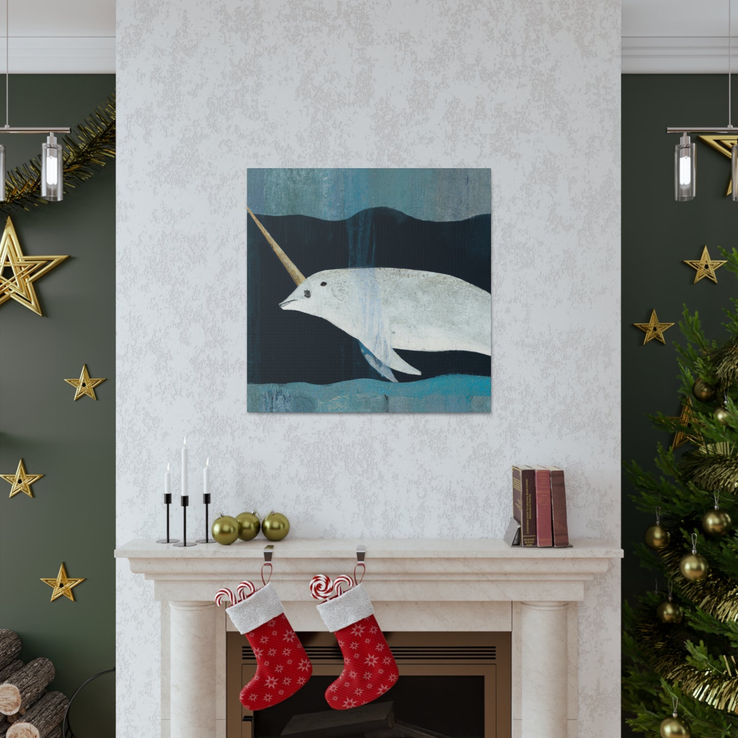 Narwhal's Mystic Dance - Canvas