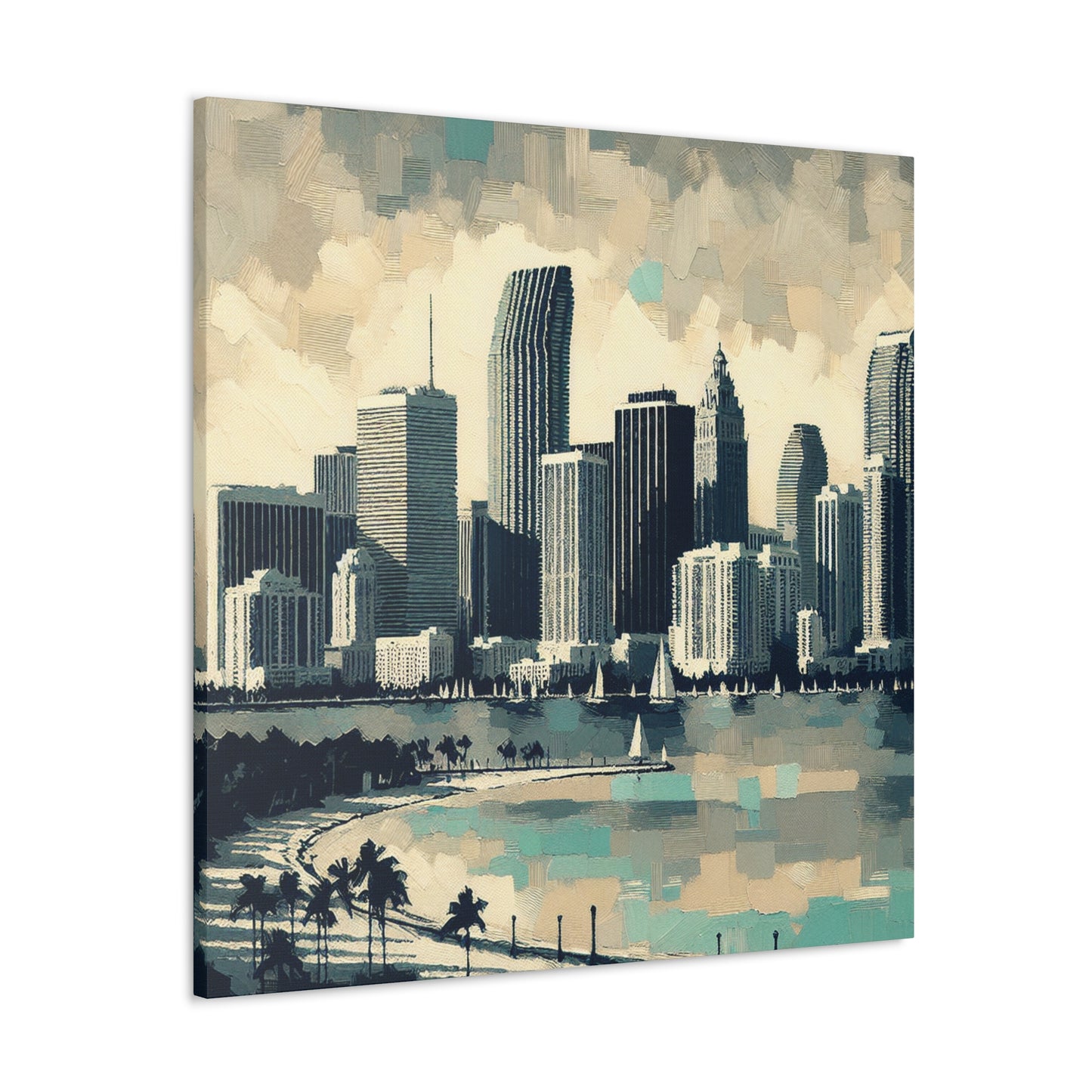 "Luminous Miami Landscape" - Canvas