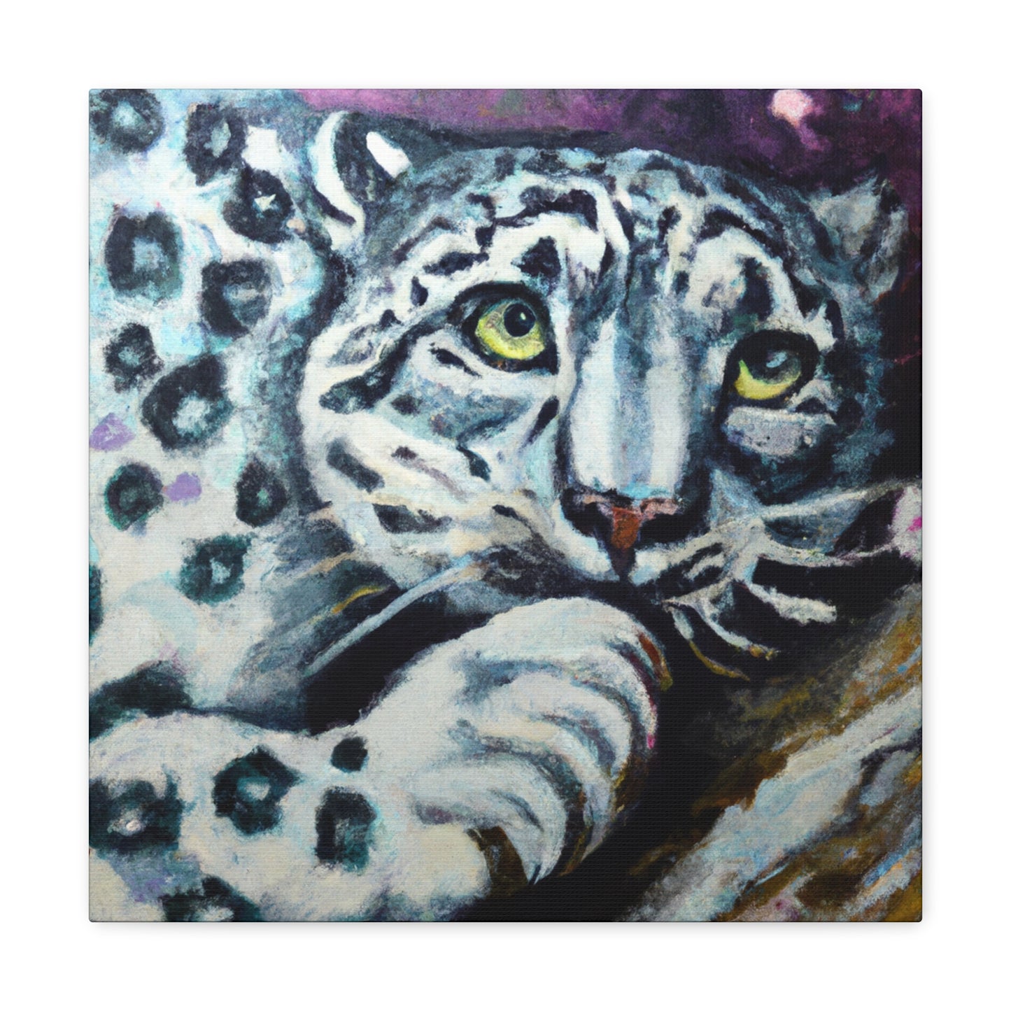 Snow Leopard Surrealism - Canvas