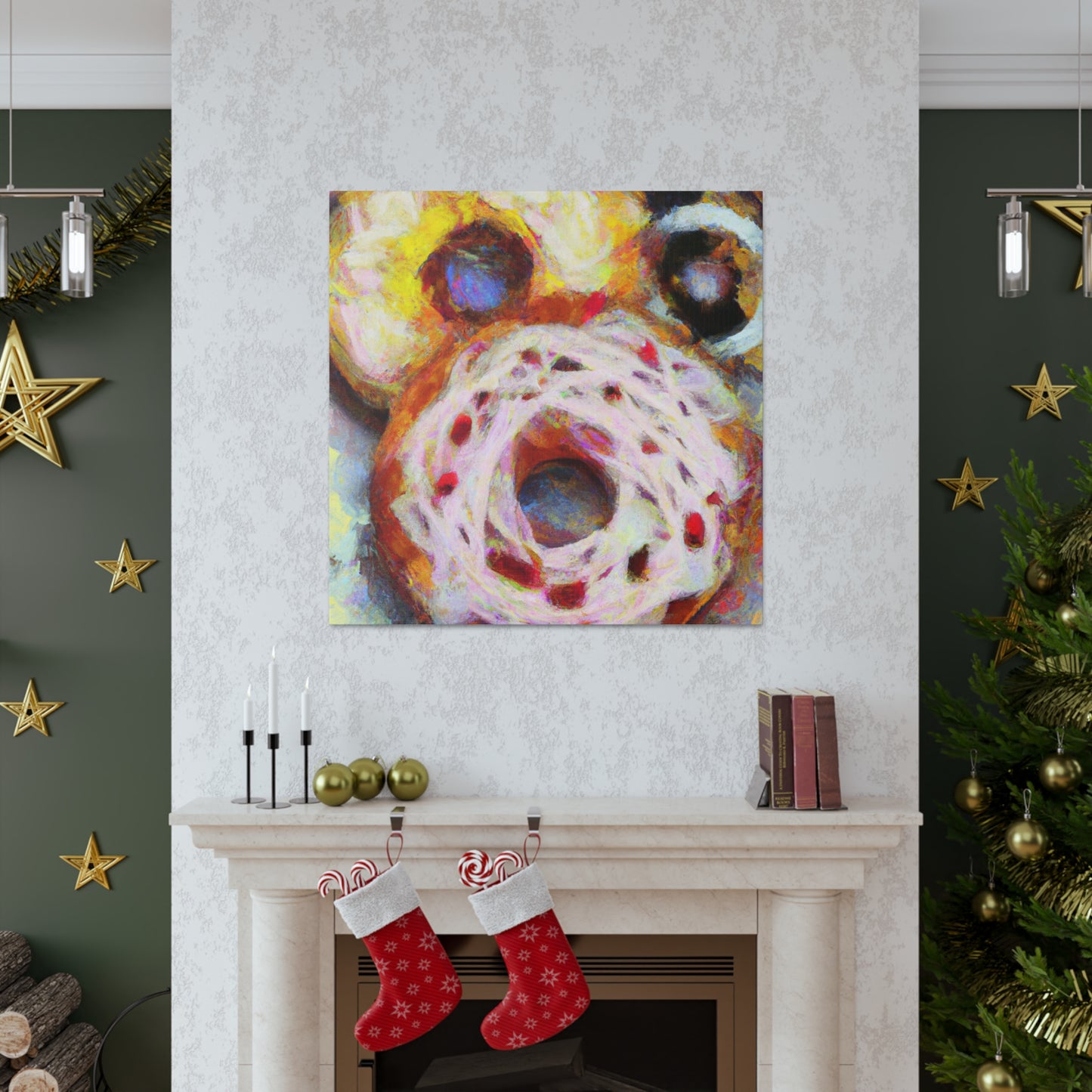 Doughnut Dreamscape Painting - Canvas