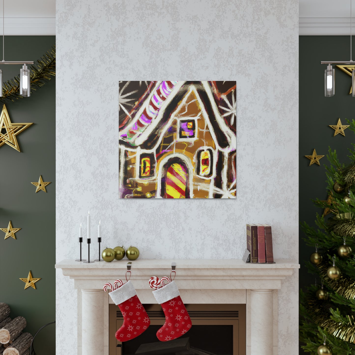 Gingerbread Dream House - Canvas