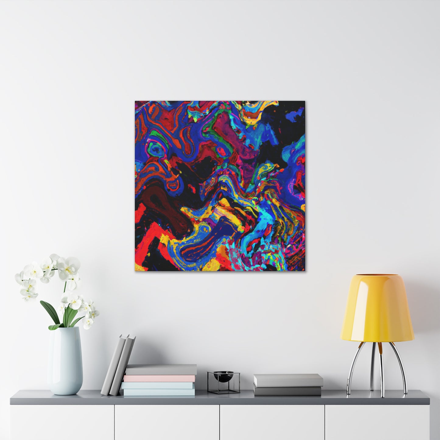 Midnight Abstract Symphony - Canvas