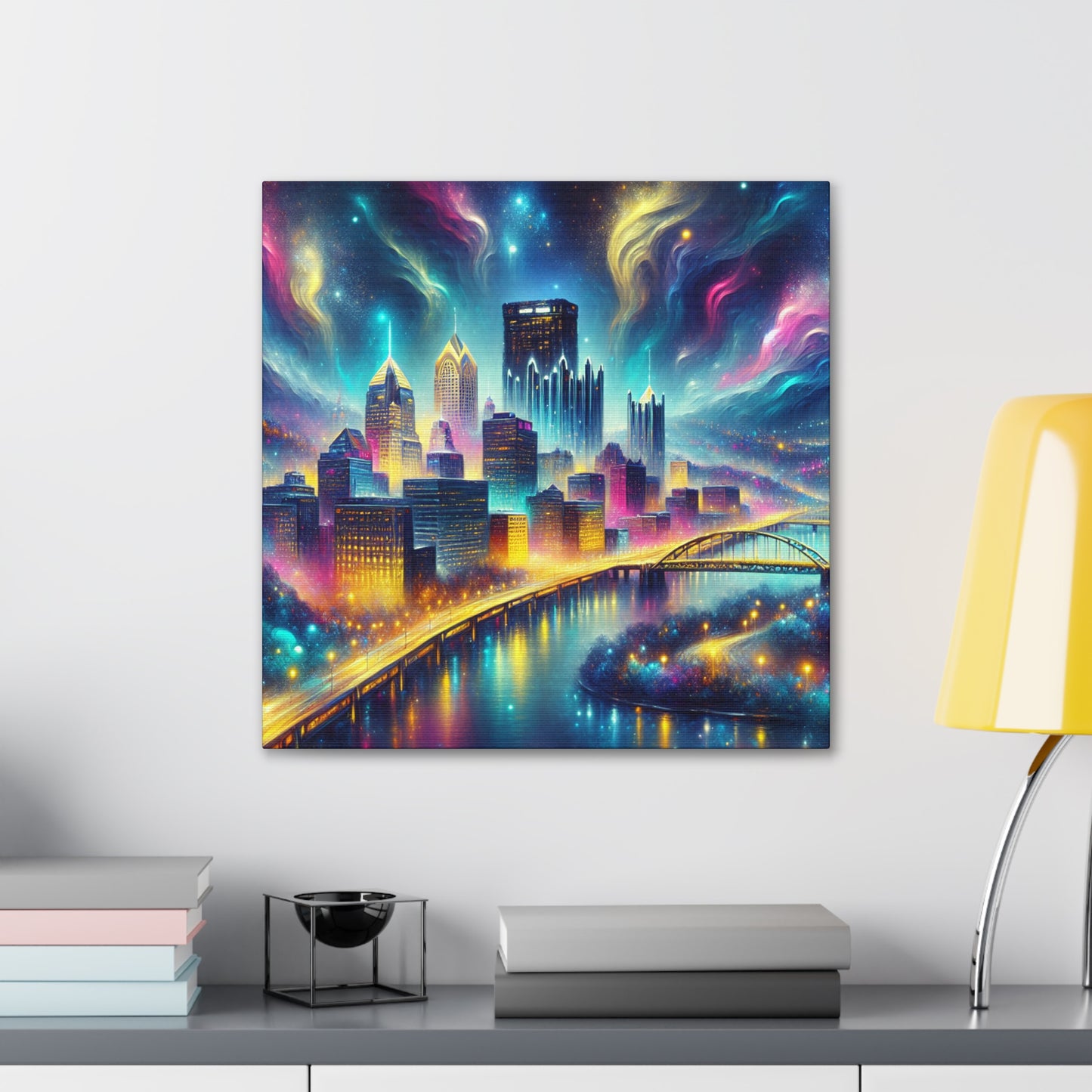 Steel City Dreamscape Transformed - Canvas