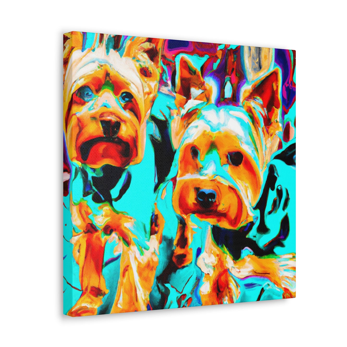 "Yorkshire Terrier Delight" - Canvas