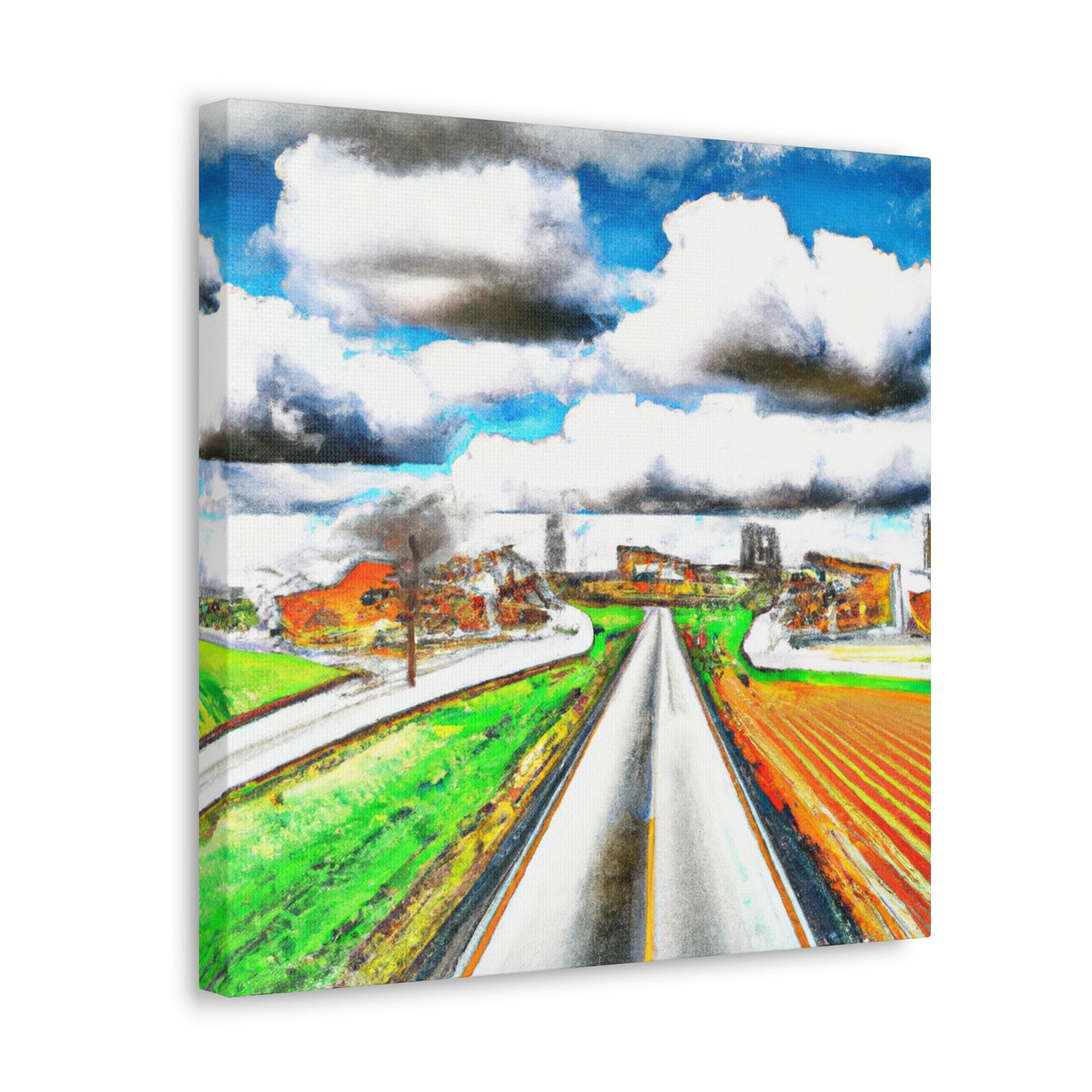 Country Road Reflection - Canvas