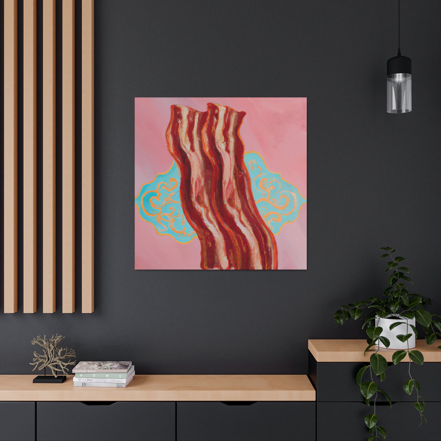 Bacon by Candlelight - Canvas