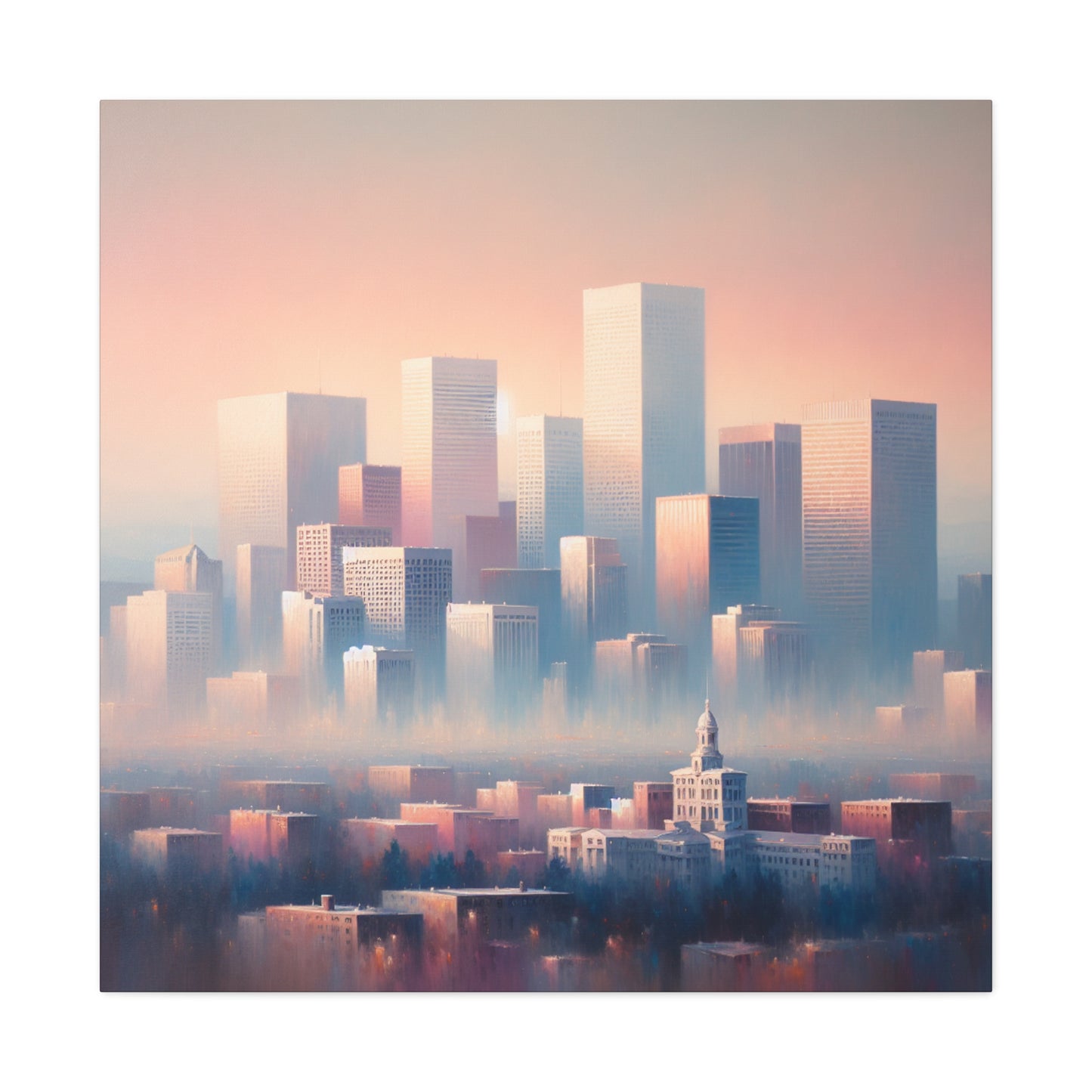 Muted Urban Serenity - Canvas