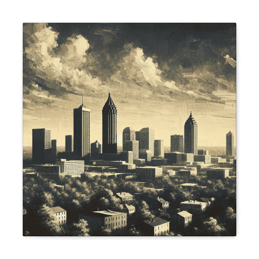 "Southern Serenade: Rustic Atlanta" - Canvas