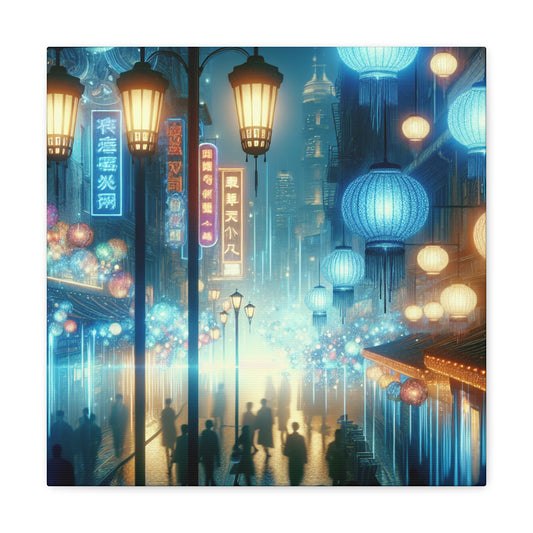 "Urban Lightscape's Enigma" - Canvas