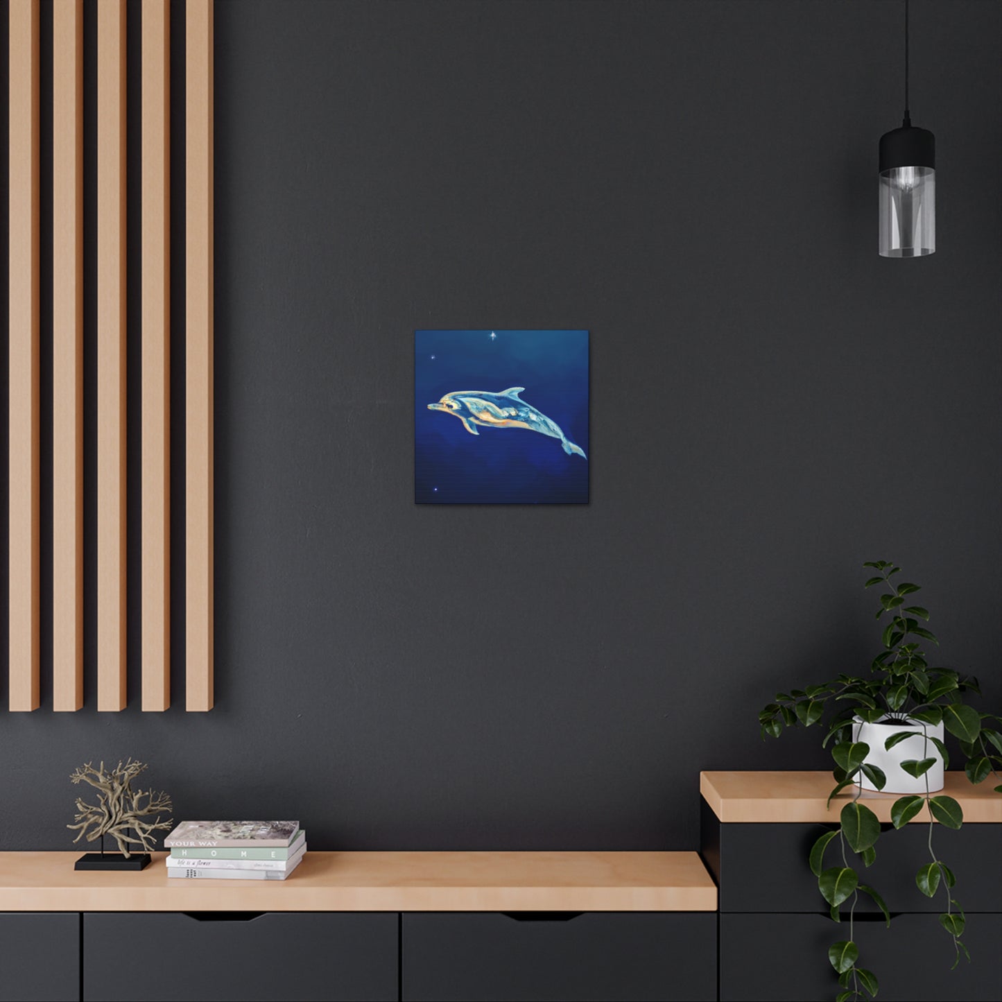 Dolphins in the Sky - Canvas