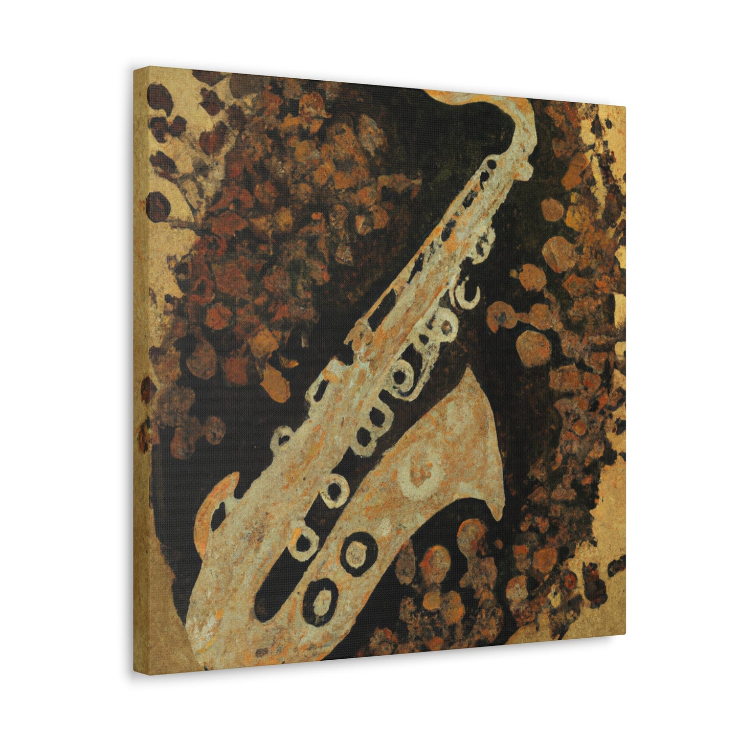 Saxophone in Moonlight. - Canvas