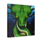 Green Tree Slithers. - Canvas