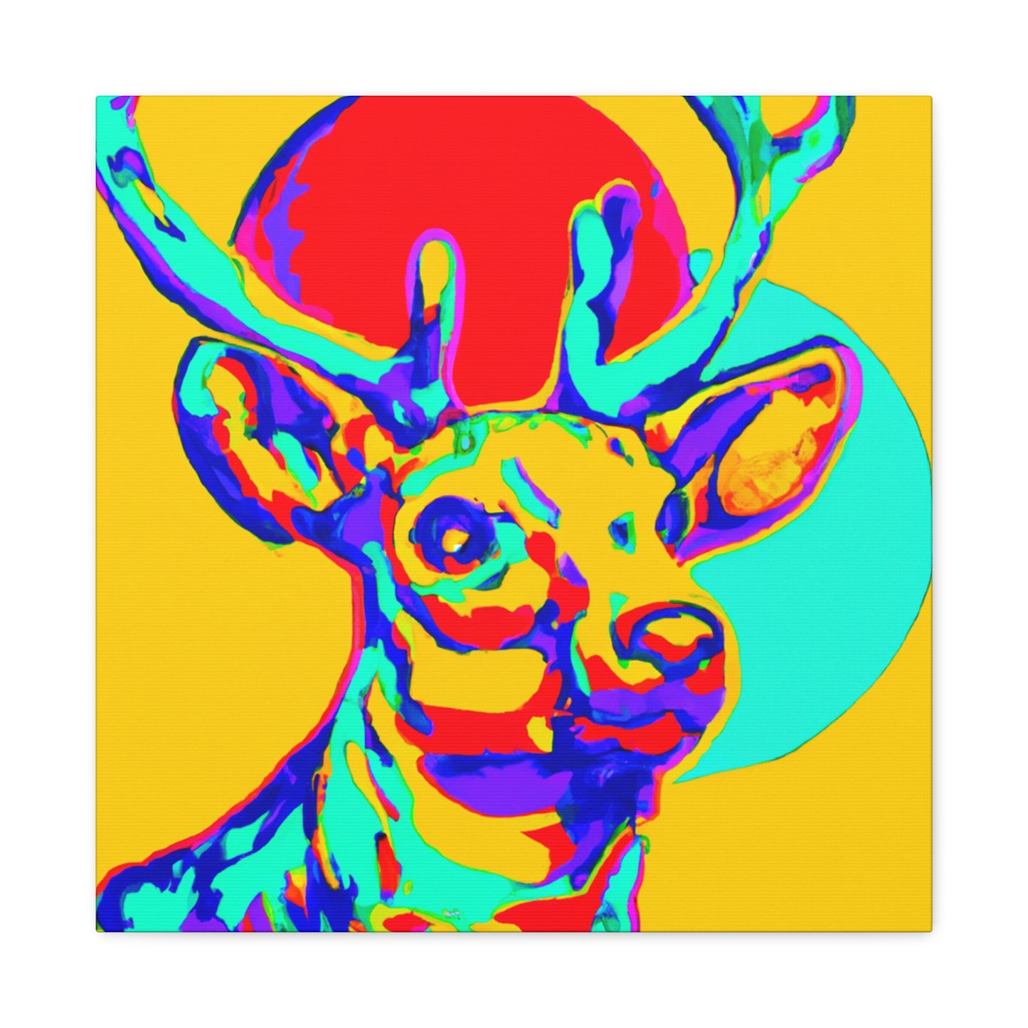 Reindeer Pop Art Pop - Canvas