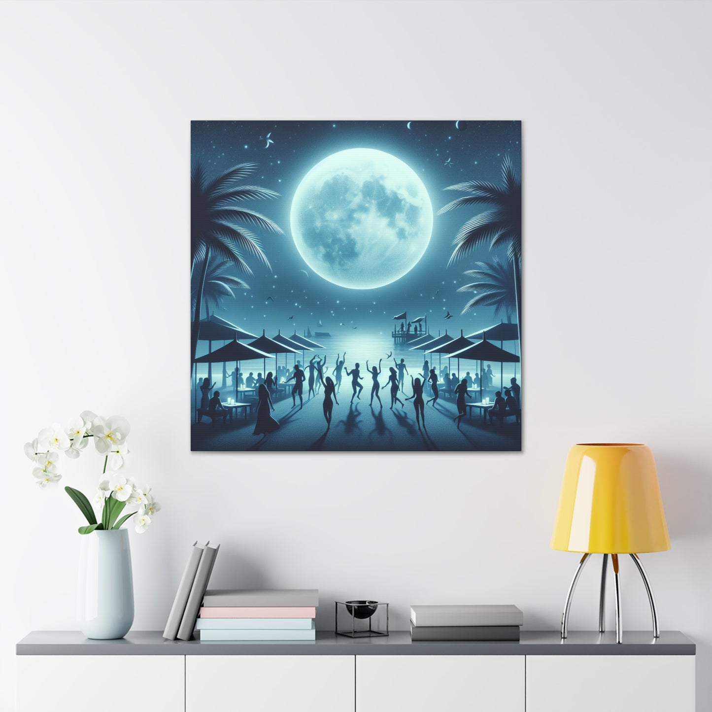 "Luminous Nocturnal Celebration" - Canvas