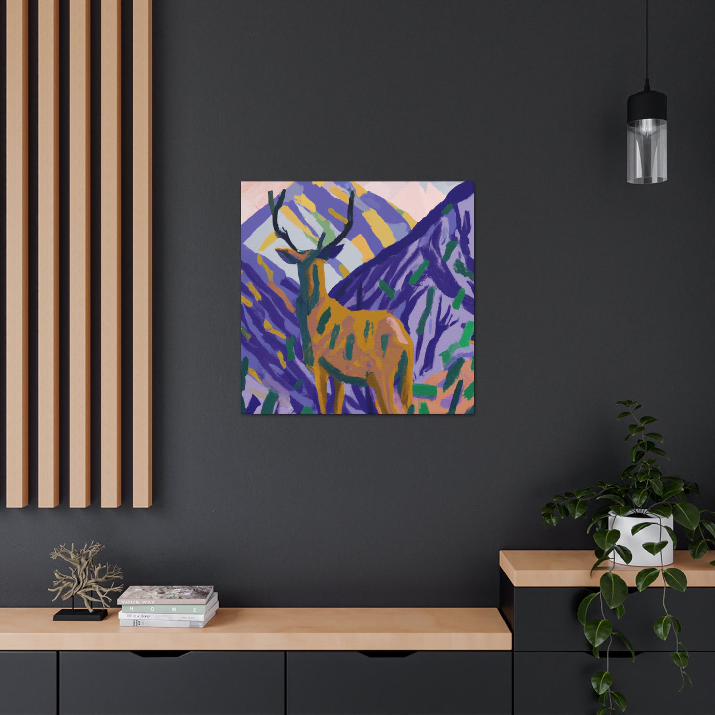 Fawn in Fauvist Hues - Canvas