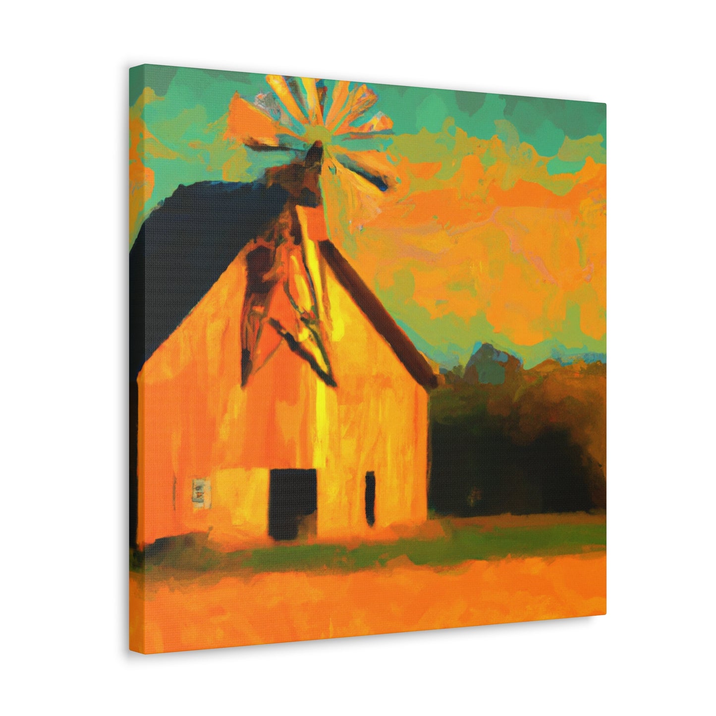 Windmill's Majestic Dance - Canvas