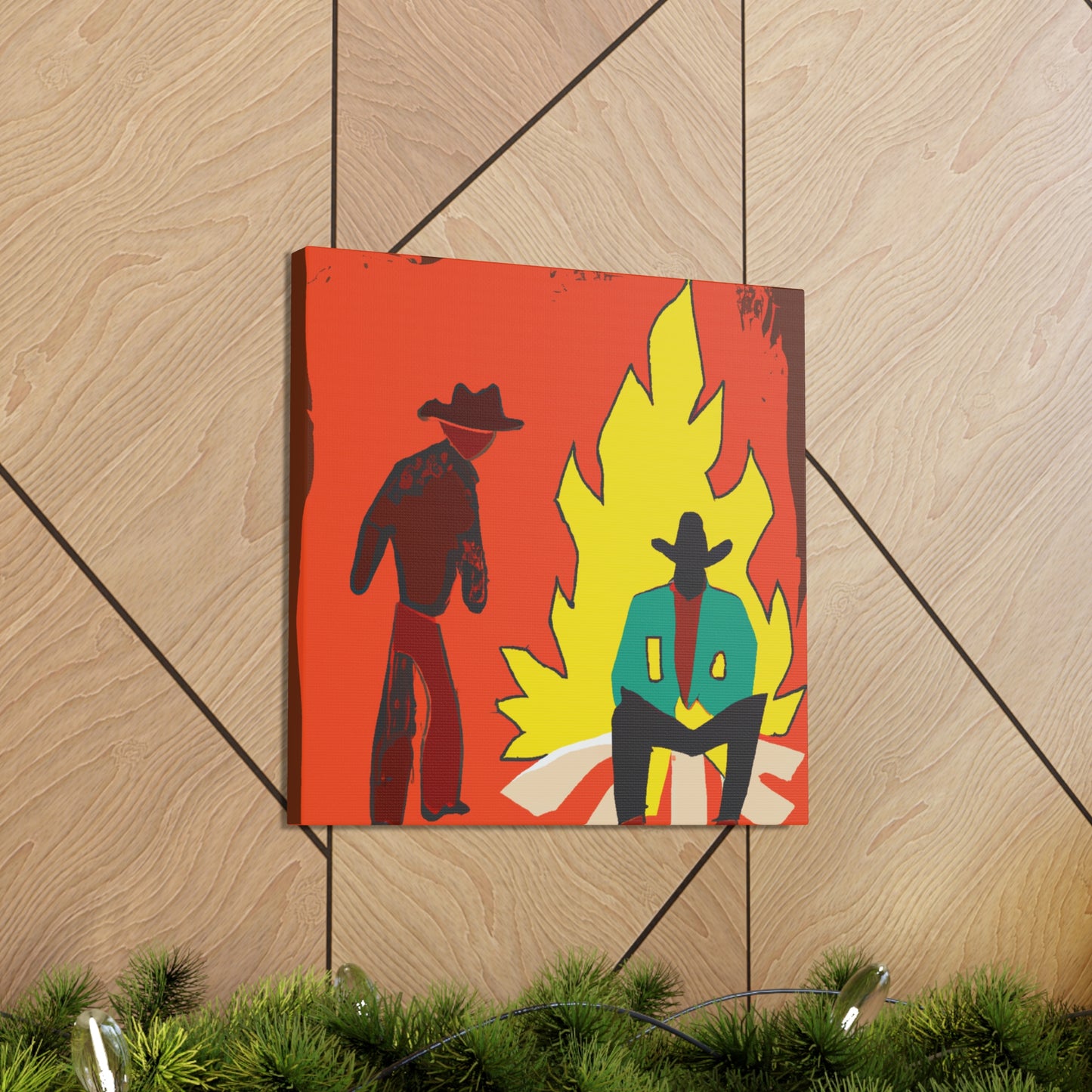 Campfire Night Illumination - Canvas