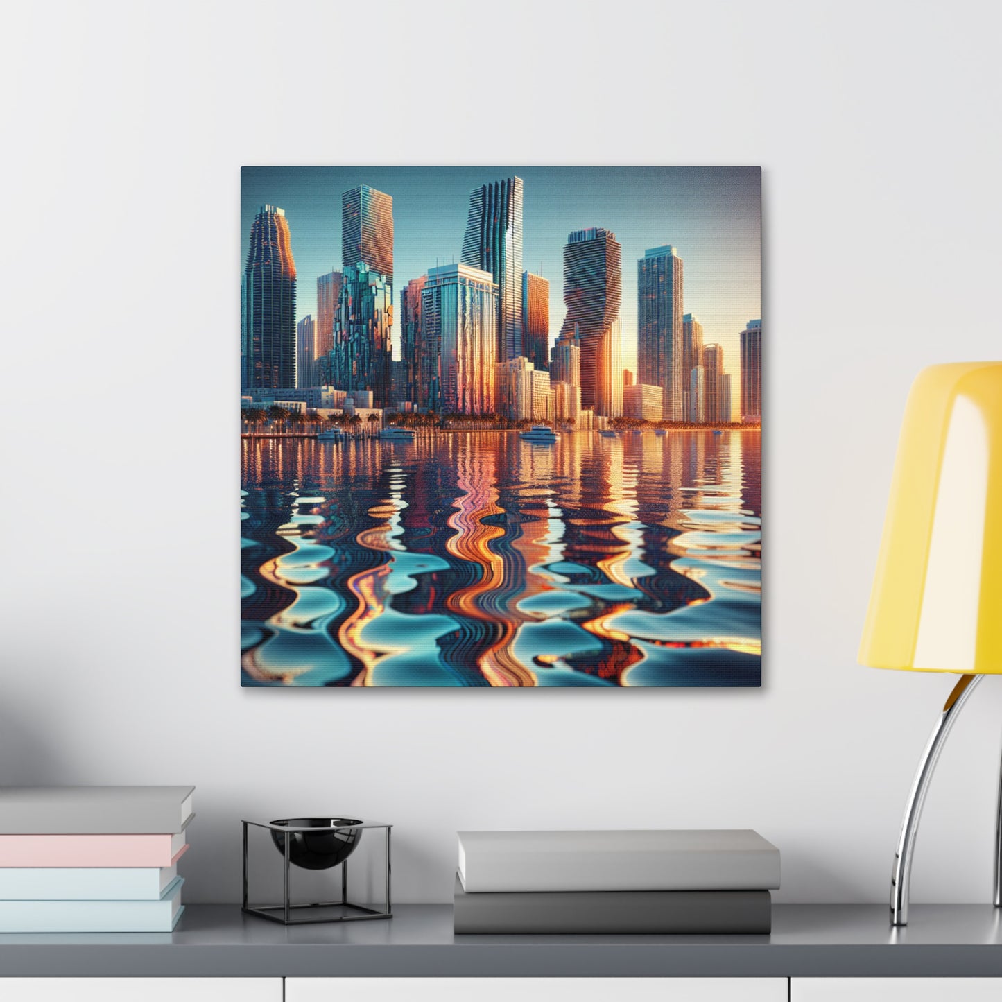 Neon Paradise Dreamscape - Canvas