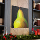 Pear in Metallic Gold - Canvas