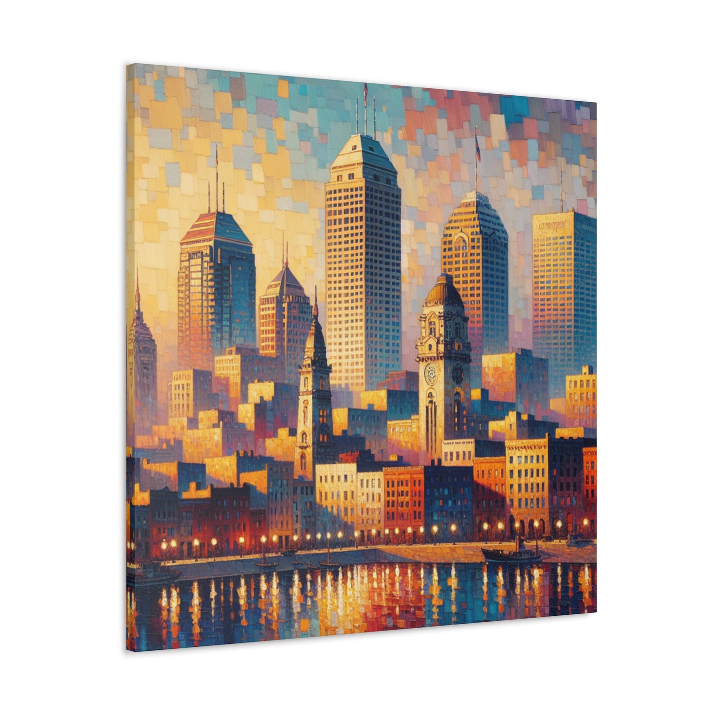 "Whispering Hues of Indianapolis" - Canvas