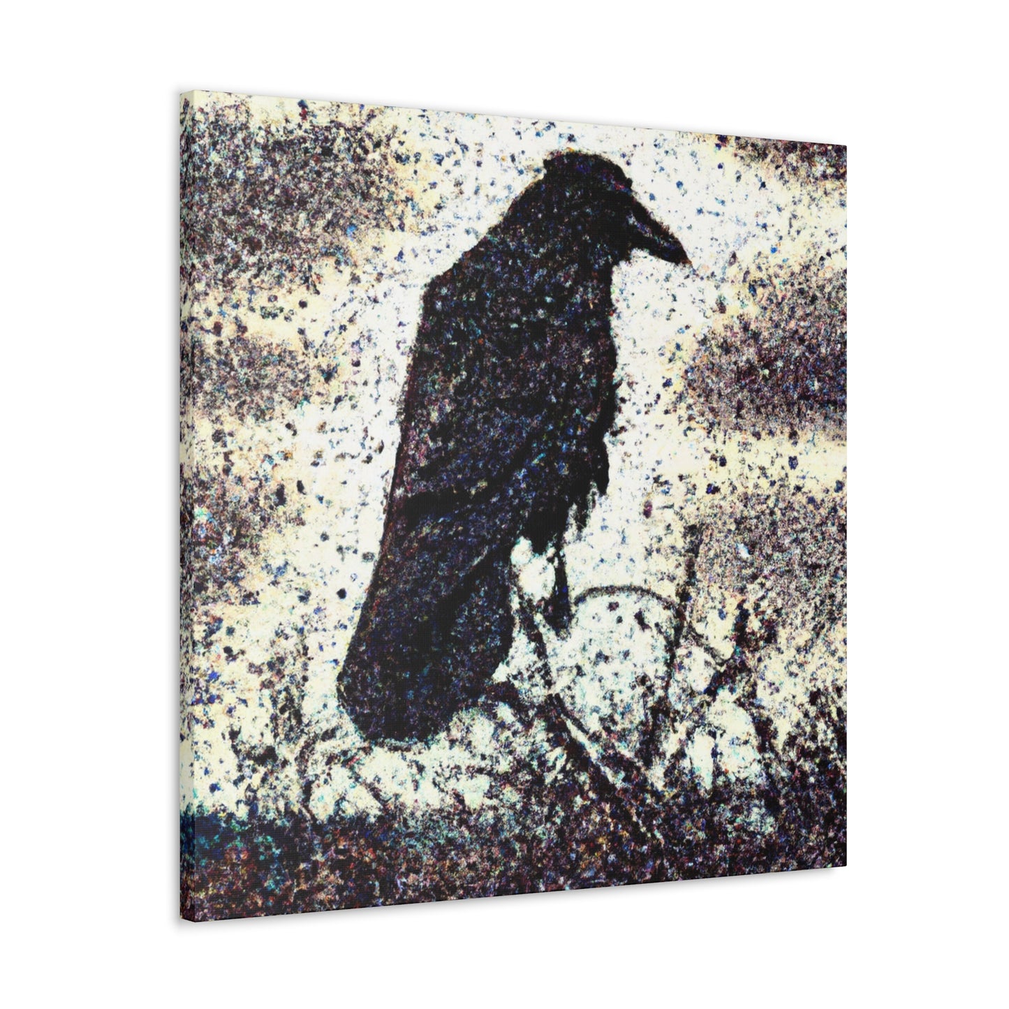 American Crow Mosaic - Canvas