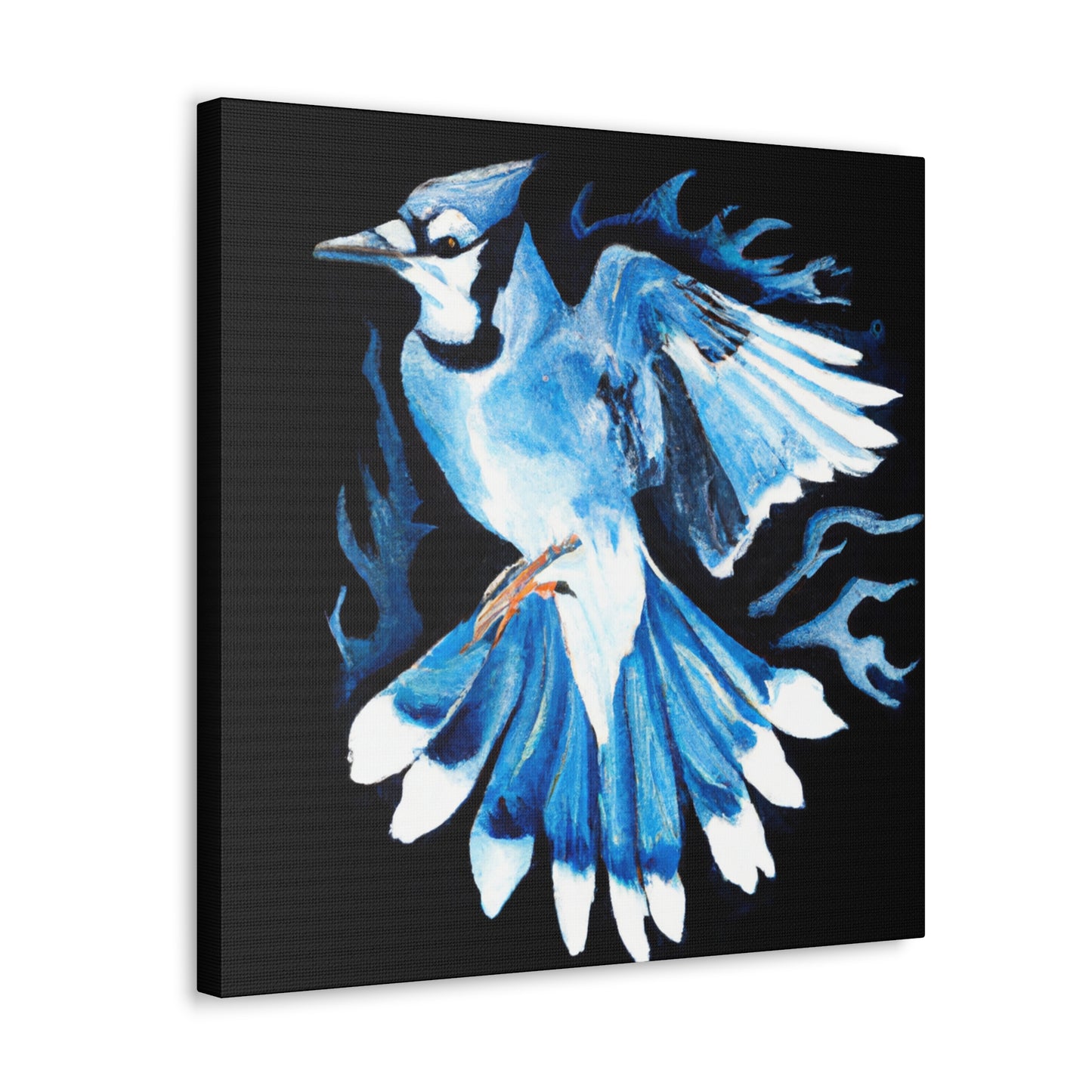 Blue Jay in Bloom - Canvas