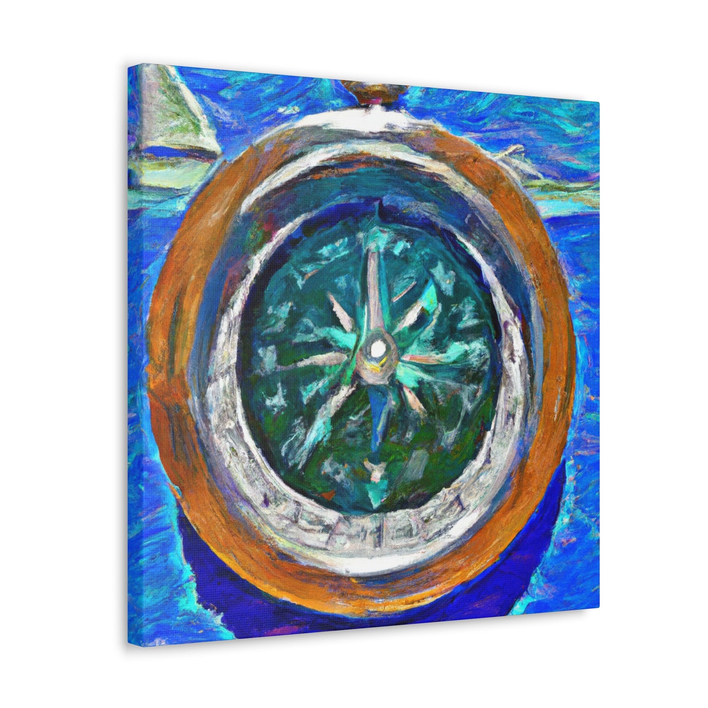 "Compass and Impressionism" - Canvas