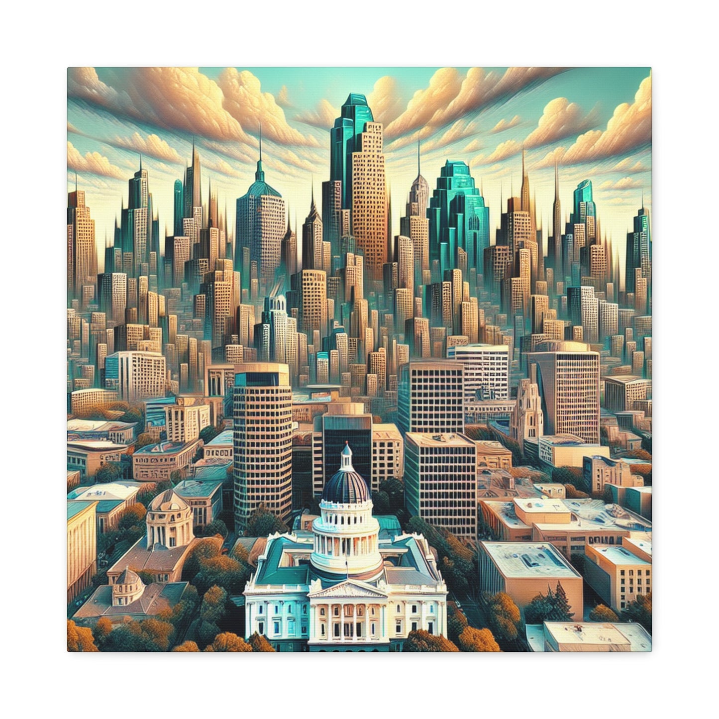 Dreamscape of Sacramento - Canvas