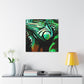 Iguana's Art Deco Pose - Canvas