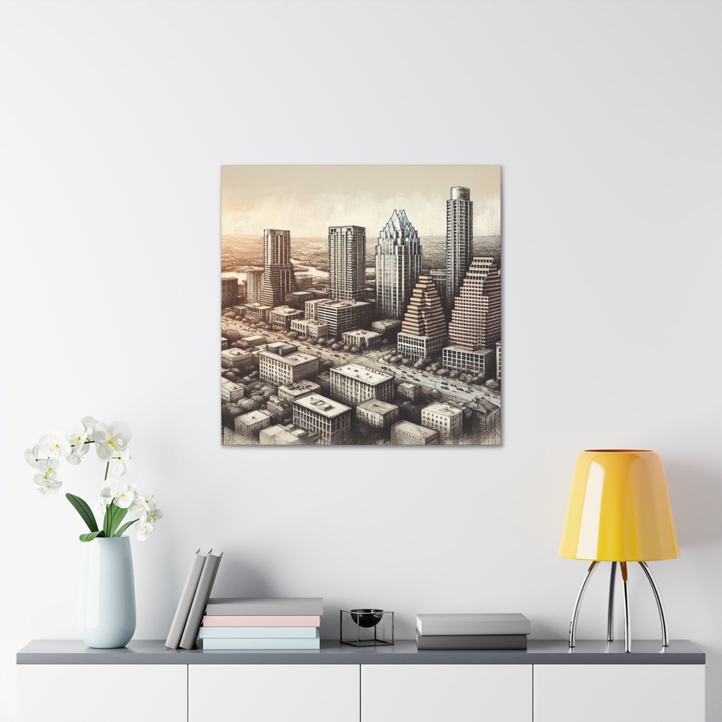 "Vibrant Austin Serenity" - Canvas