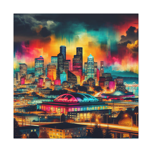 Emerald City Vibrations. - Canvas