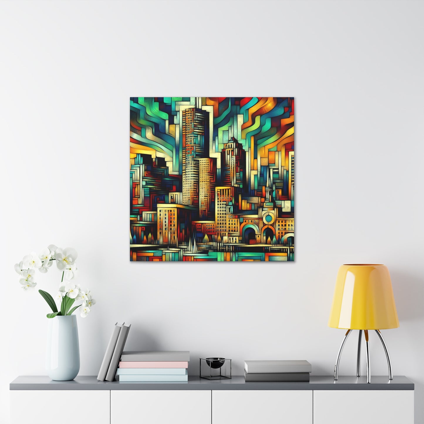 "Urban Hues Unleashed" - Canvas