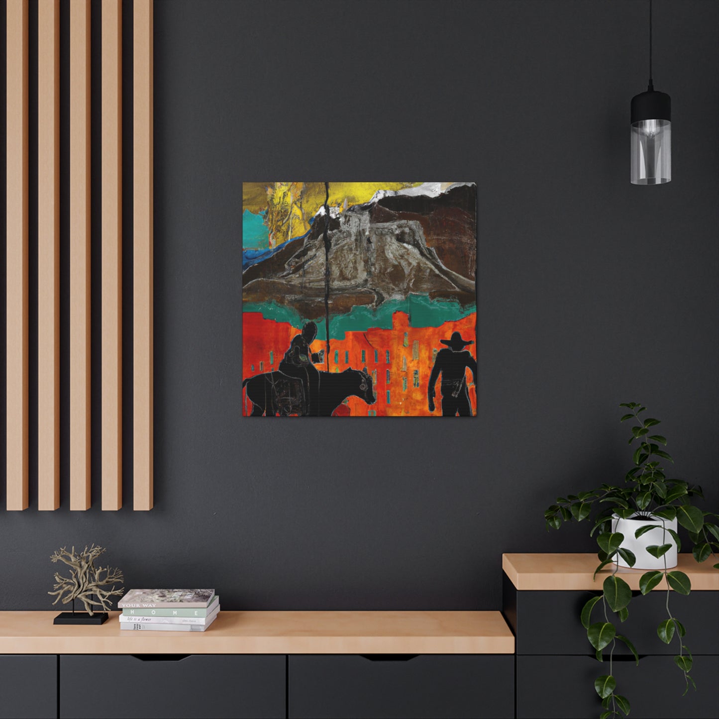 Western Landscape Splendor - Canvas