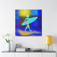 Surfer in Art Deco - Canvas