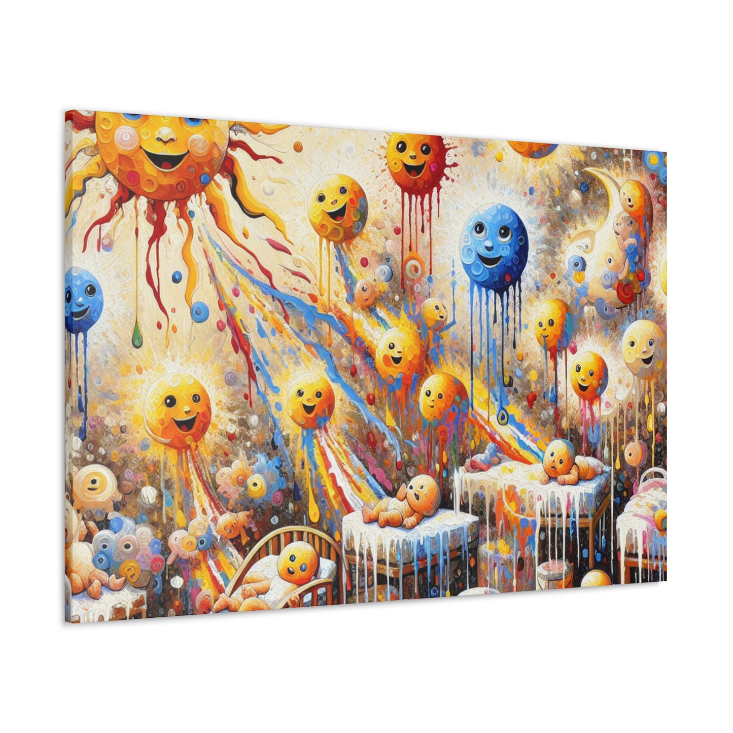 Radiant Celestial Smiles - Canvas