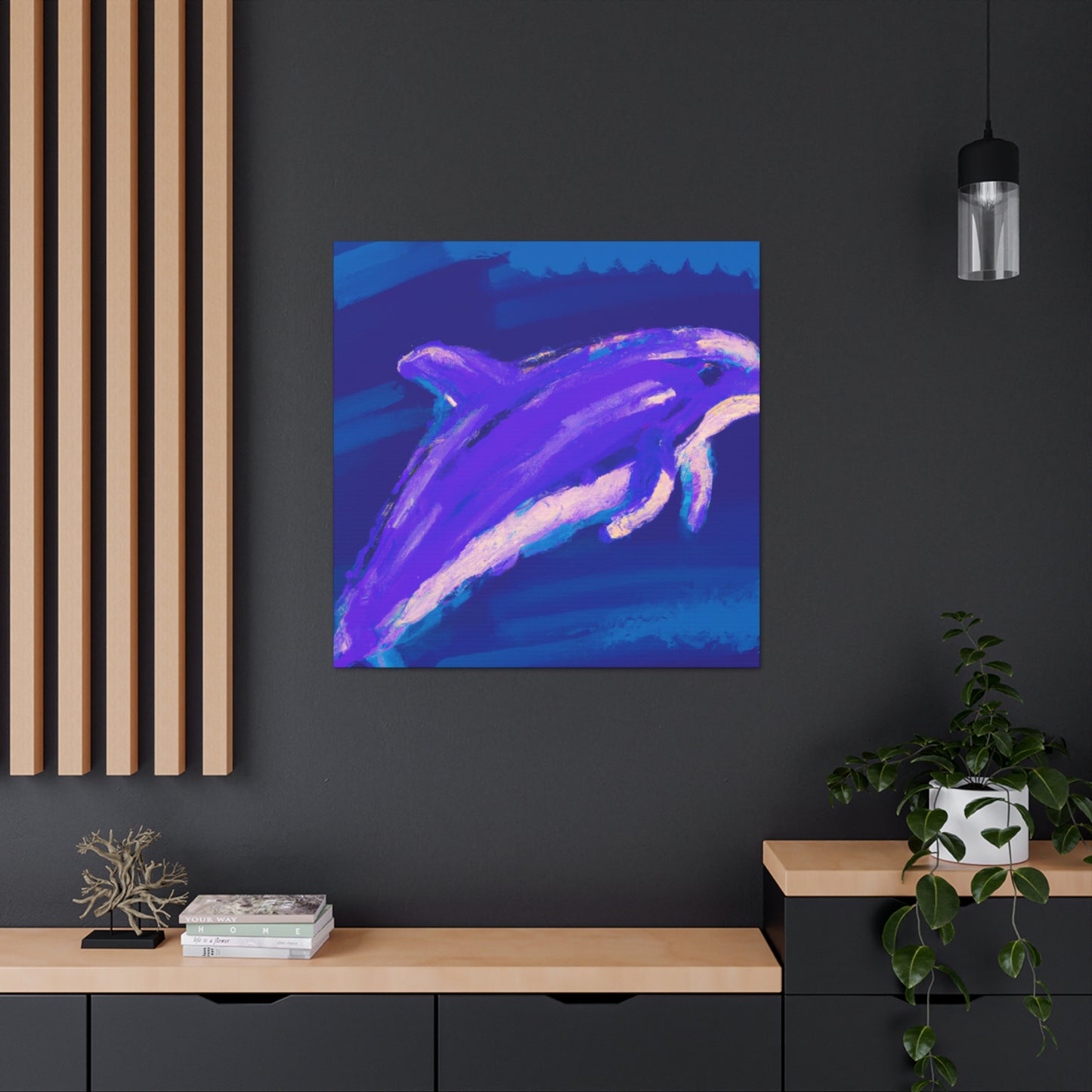 Dolphin in Simplicity - Canvas