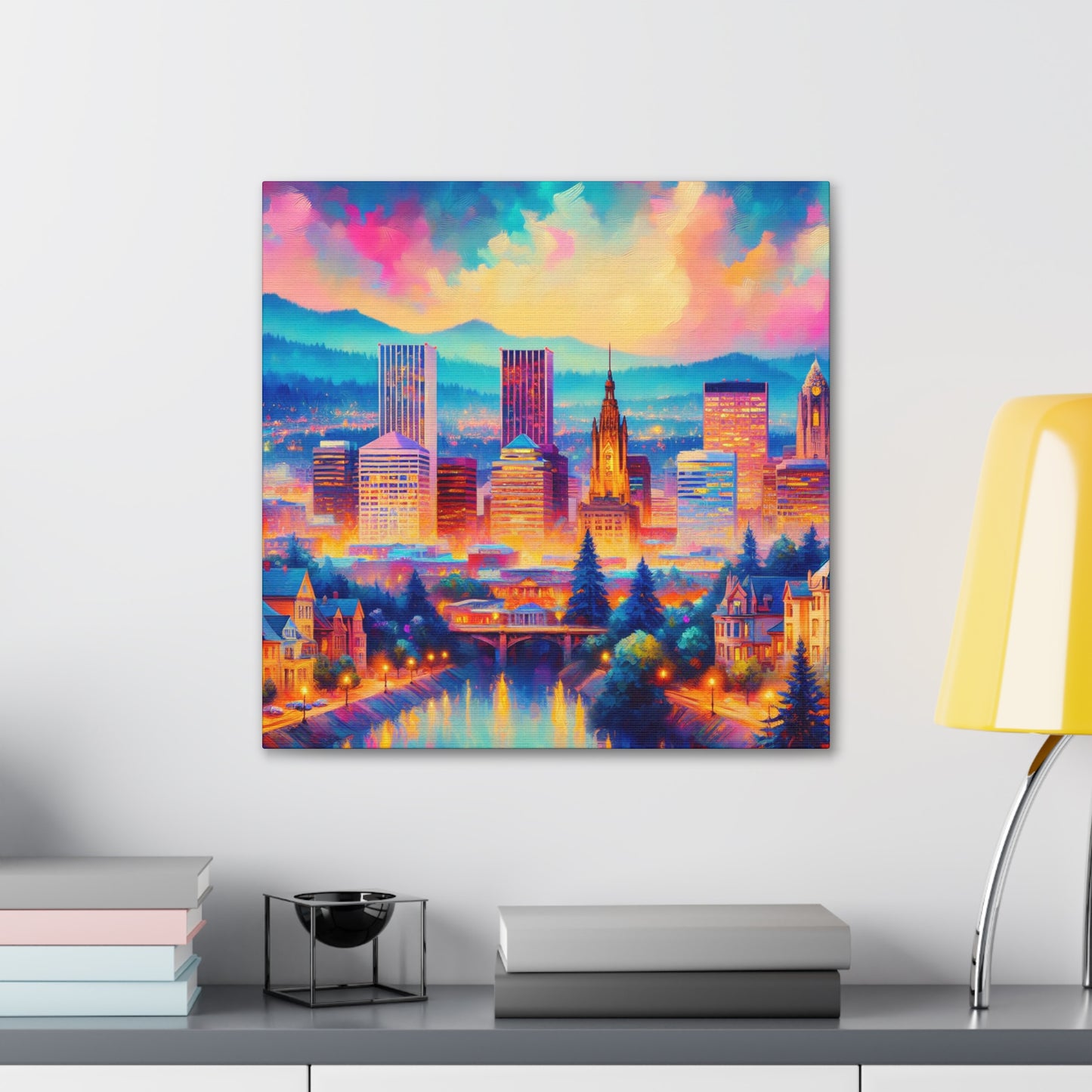 "Pristine Rhododendrons of Portland" - Canvas