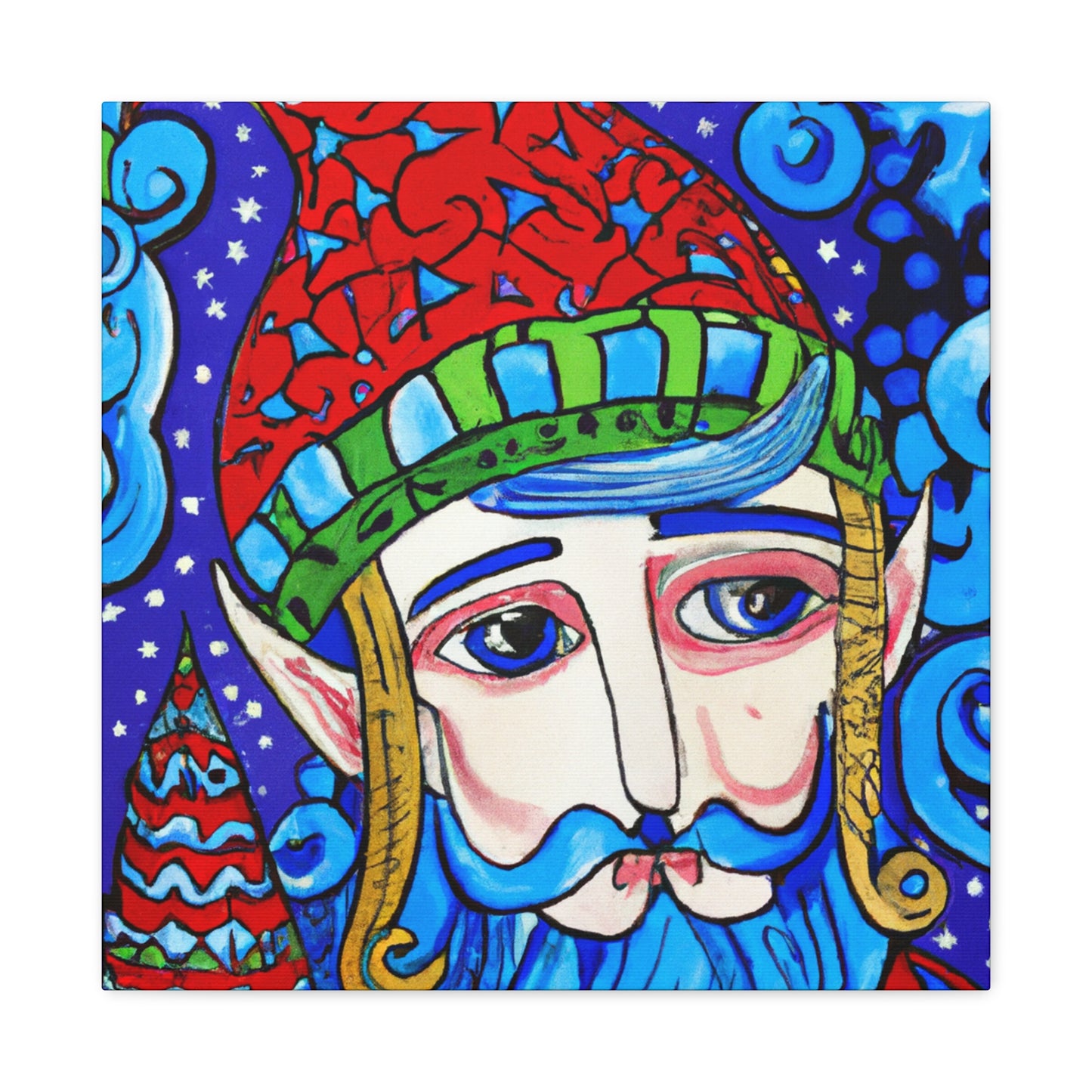 "Elf with a Flying Hat" - Canvas