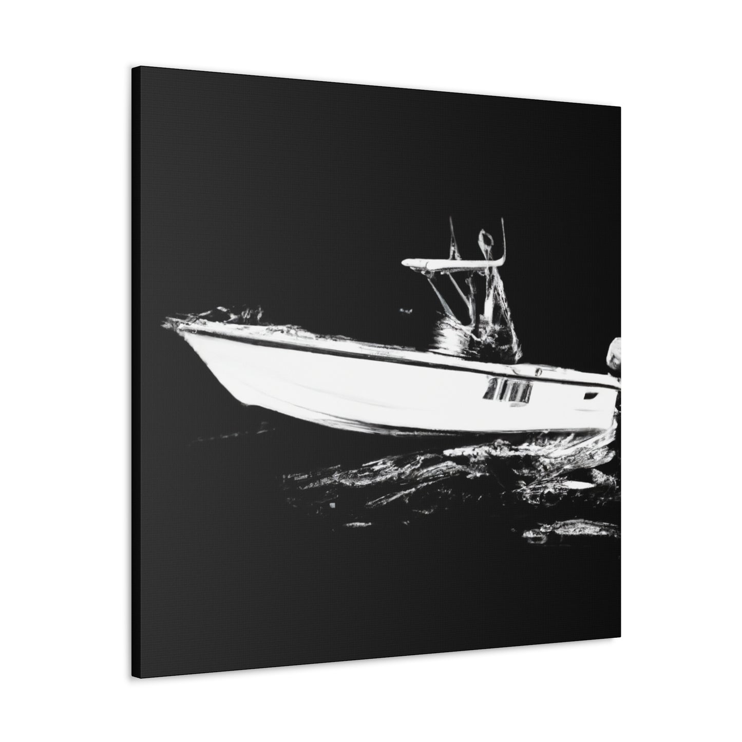 "Bass Fishing Glisten" - Canvas