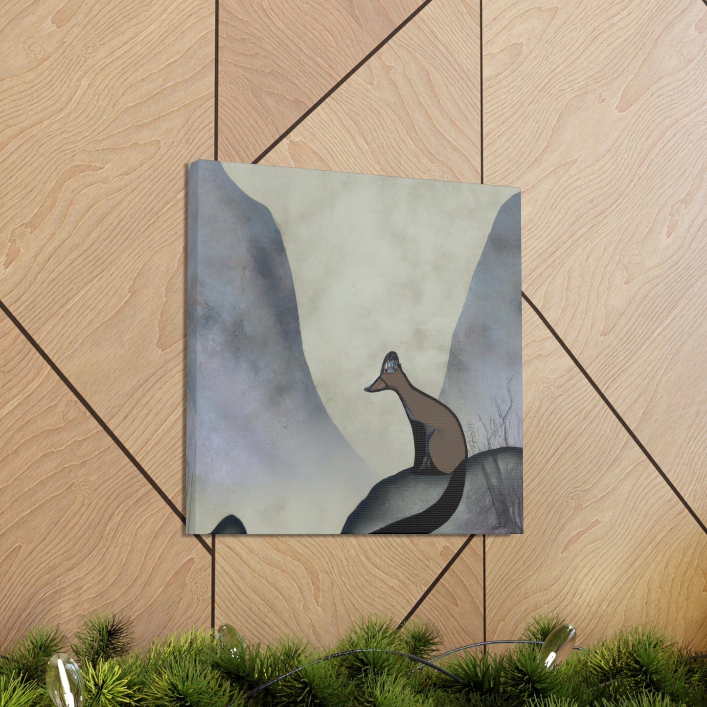 Marten in the Moonlight - Canvas