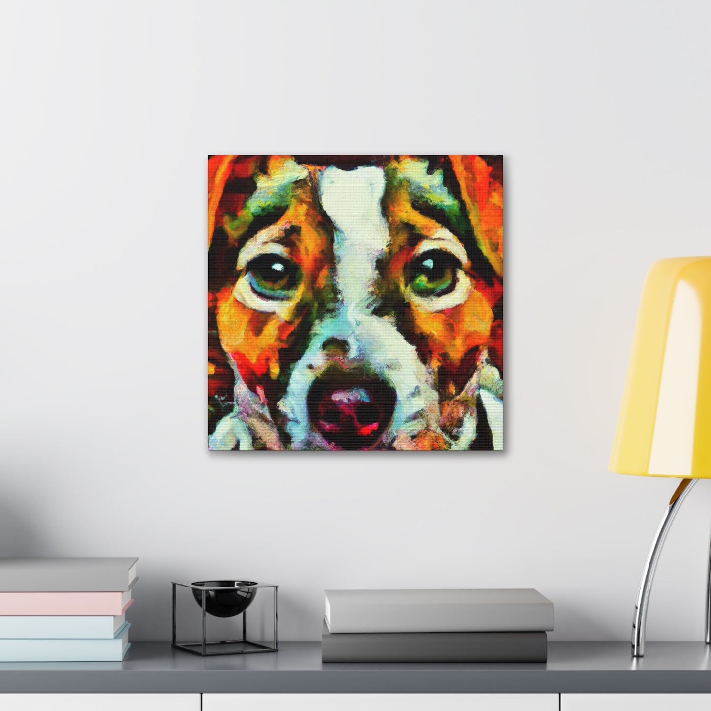 "Jack Russell Terrier Vista" - Canvas