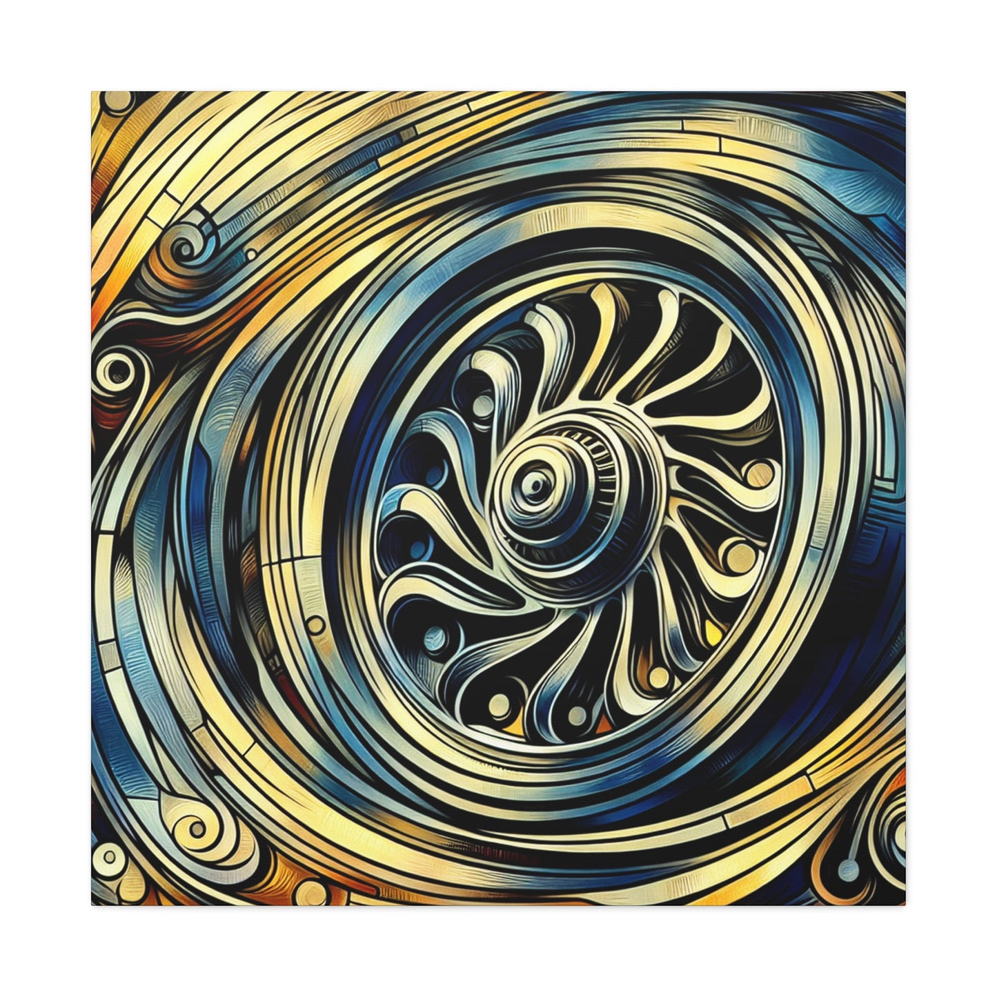 "Spinning Metal Revolutions" - Canvas