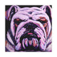 "Engrossed English Bulldog" - Canvas