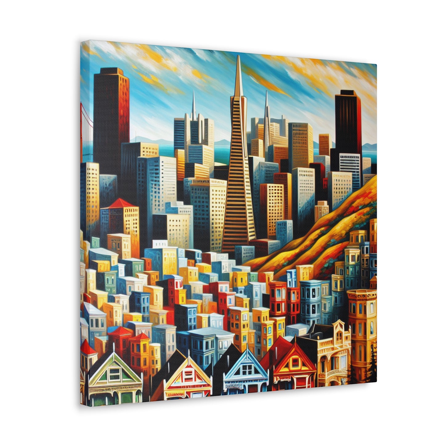 Golden City Awakening - Canvas